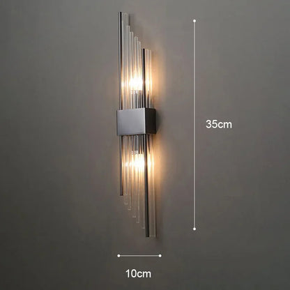 Luxury Gold LED Wall Lamp Modern Bedroom Living Room Light