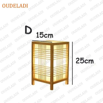 Japanese Bamboo Table Lamp – Zen Style Warm Bedside Lighting