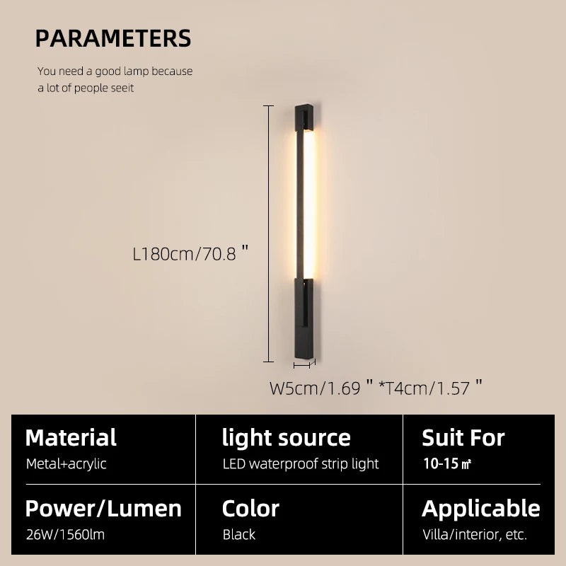 Smart Dimmable Outdoor Wall Light with App Control