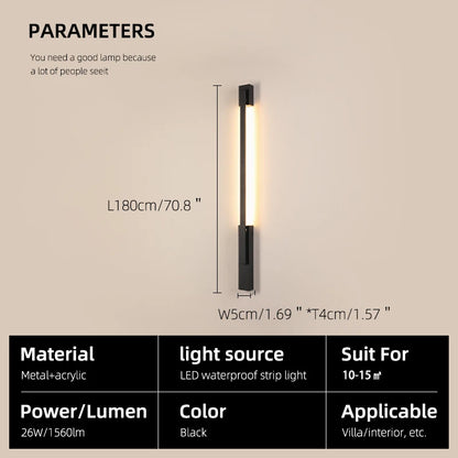 Smart Dimmable Outdoor Wall Light with App Control