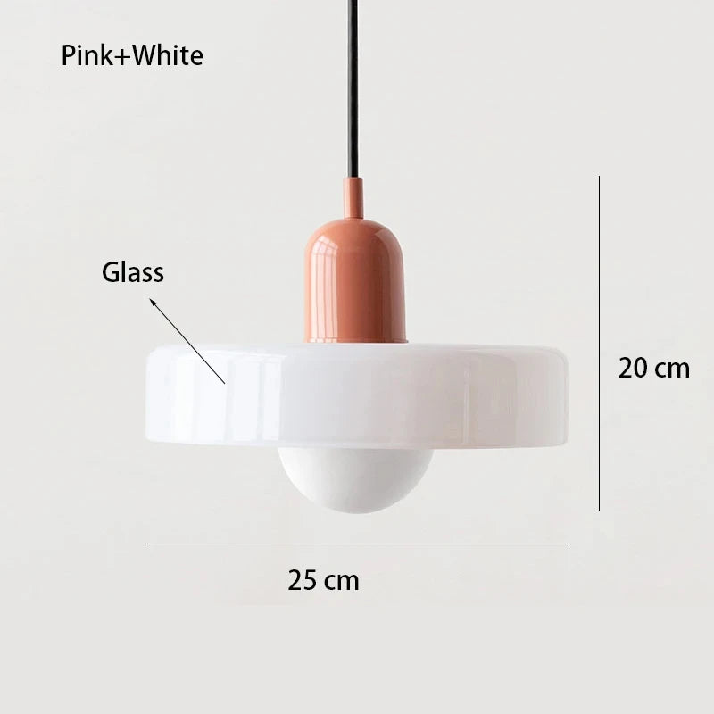Nordic Glass Bauhaus Chandelier Dining Living Bedroom Pendant Lamp