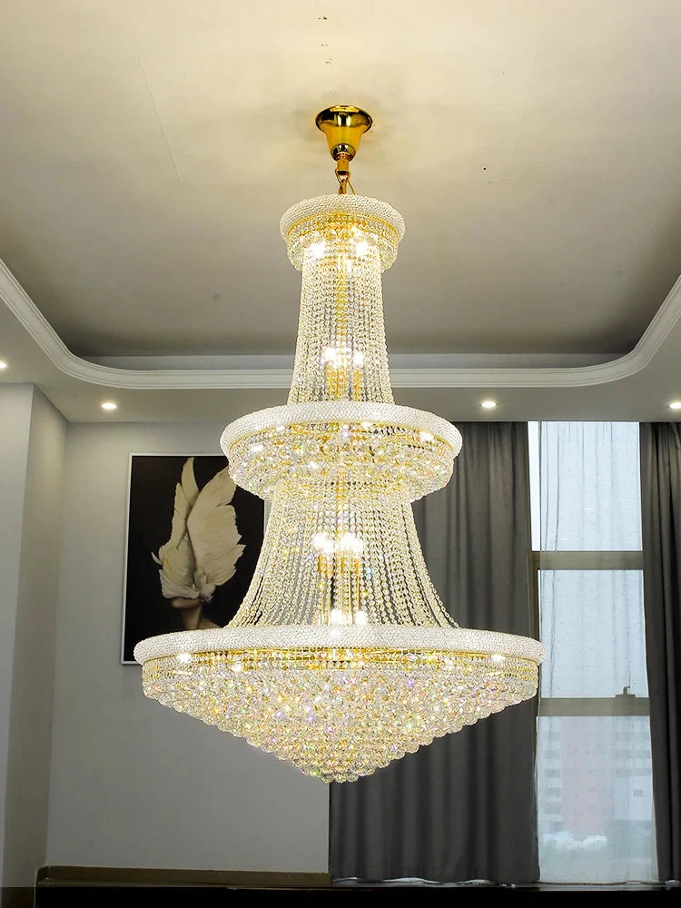 Luxury Crystal Chandelier for Villas and Staircases