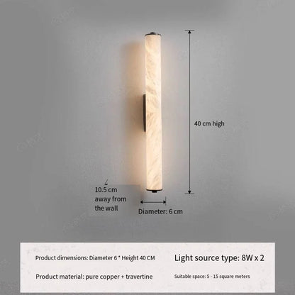 Luxury Marble Texture Wall Lamp for Modern Interiors