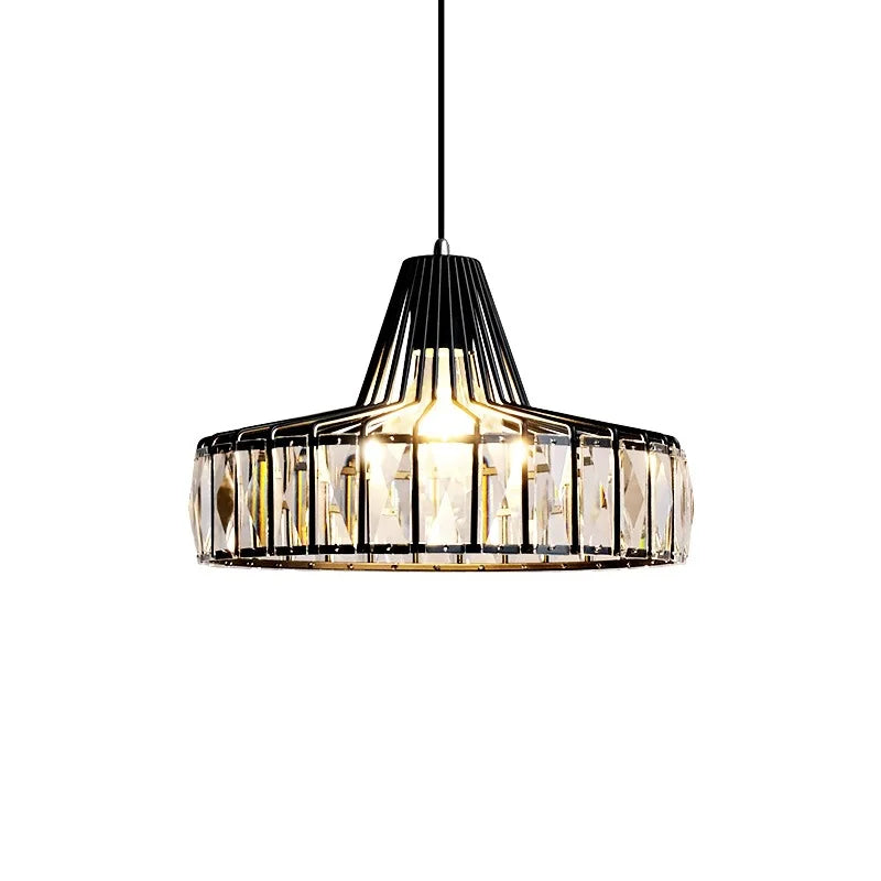 Nordic Crystal Pendant Light Kitchen Island Dining Room Lamp