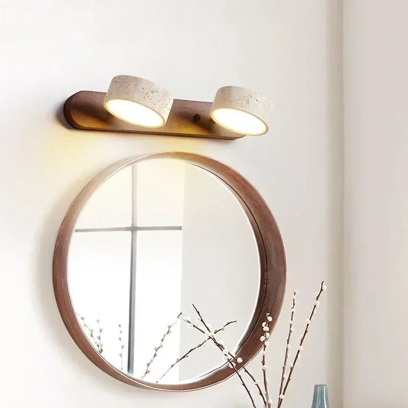 Wabi Sabi Round LED Wall Light for Bathrooms