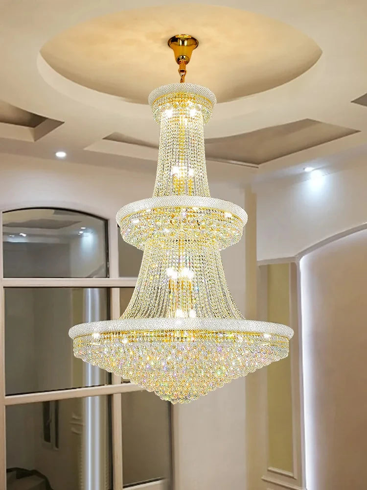 Luxury Crystal Chandelier for Villas and Staircases