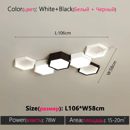 Honeycomb Ceiling Light for Modern Living Spaces