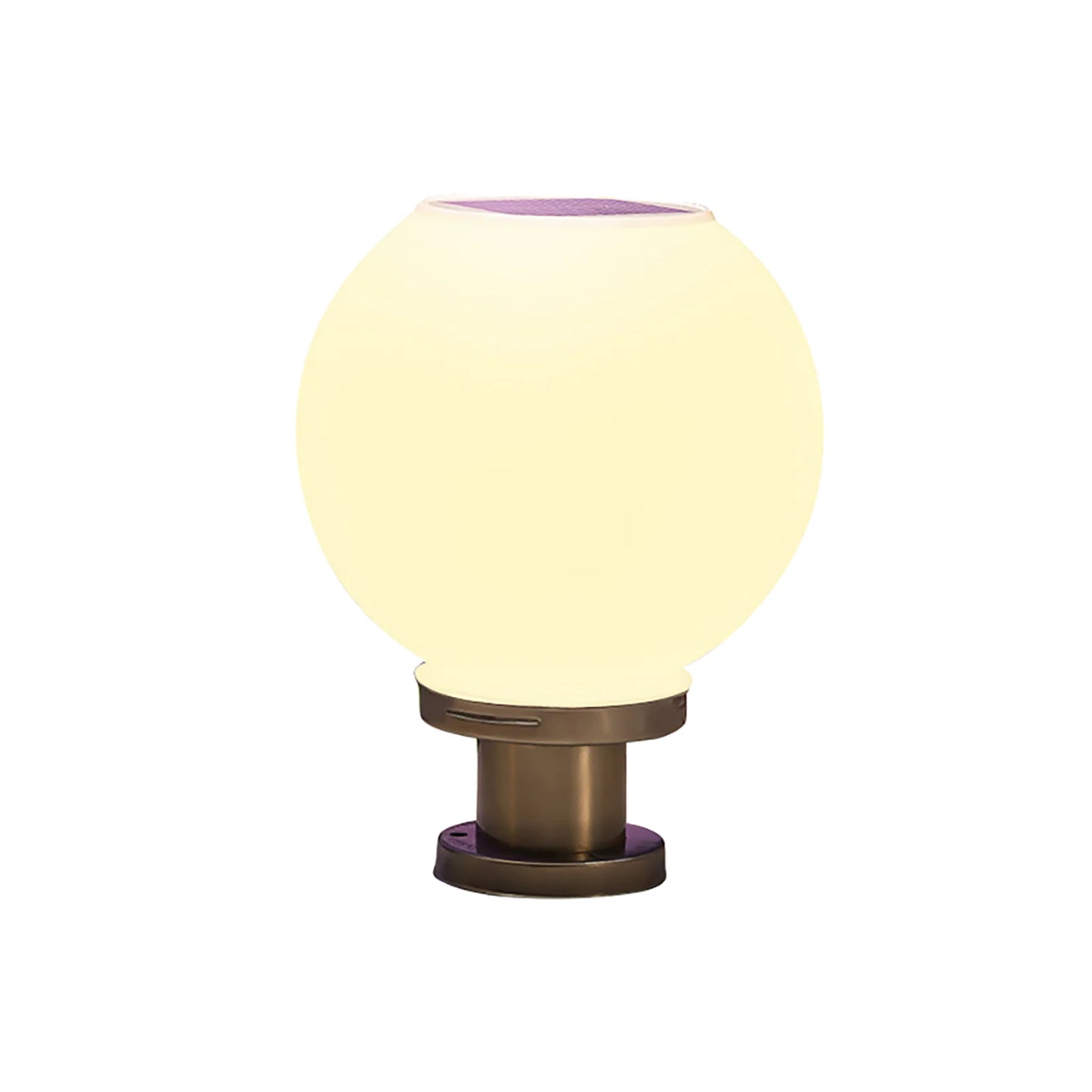 Solar Globe Lamp Outdoor Garden Landscape Pillar Light