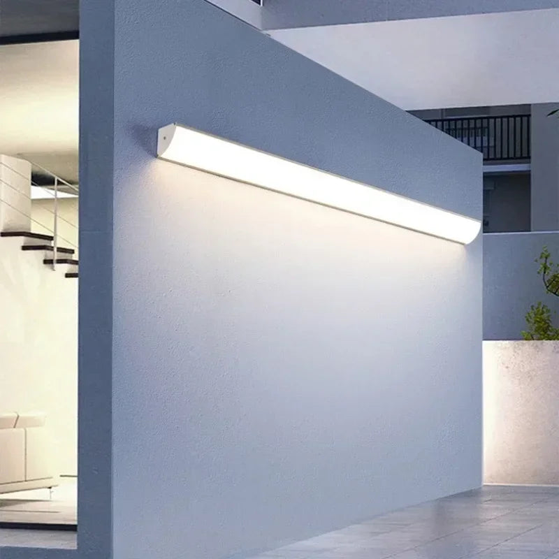 Minimalist Outdoor Strip Wall Light for Modern Homes