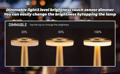 Portable LED Touch Lamp – USB Rechargeable Mood Light for Bedroom & Bar