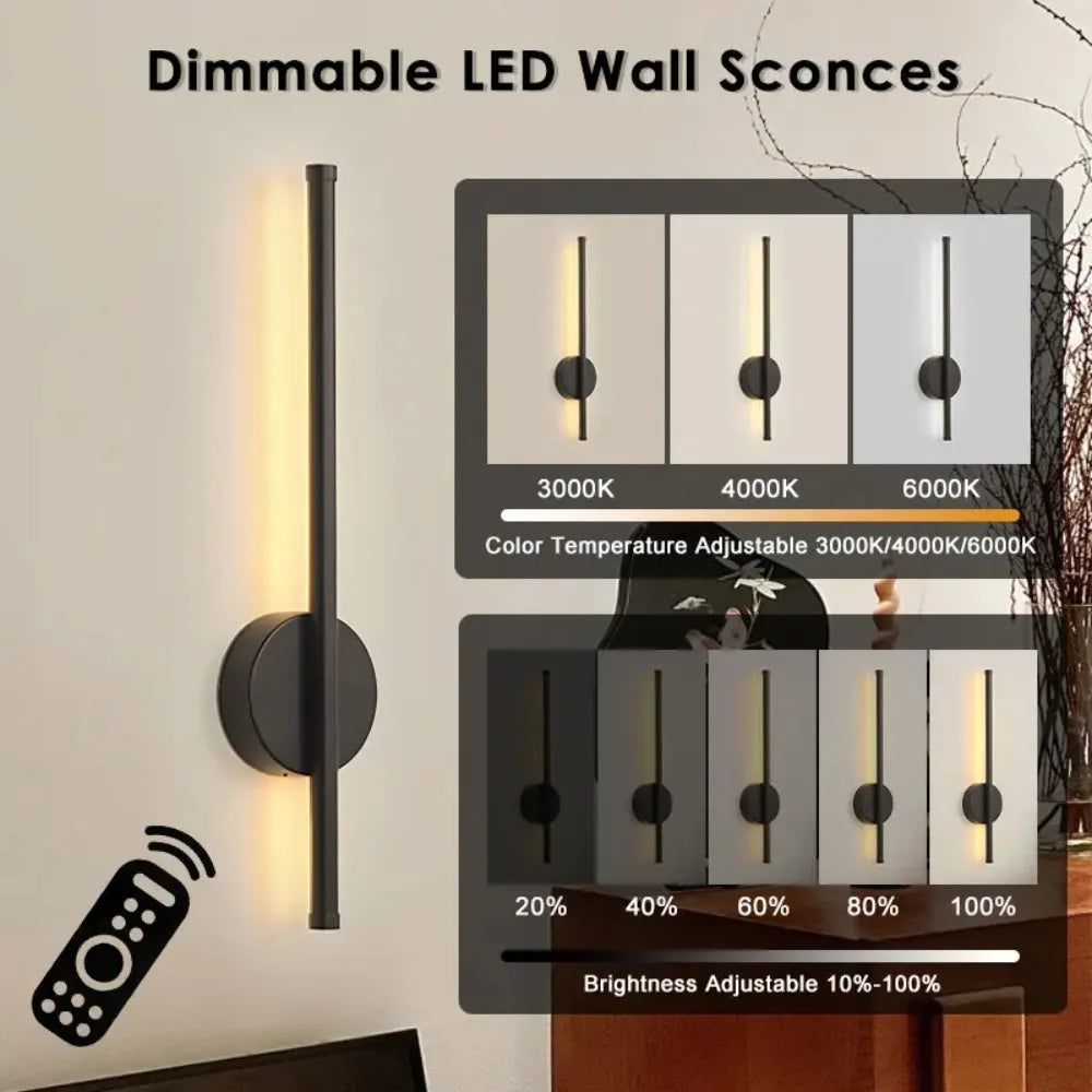 Magnetic Rechargeable LED Wall Lamp Modern Wireless Light