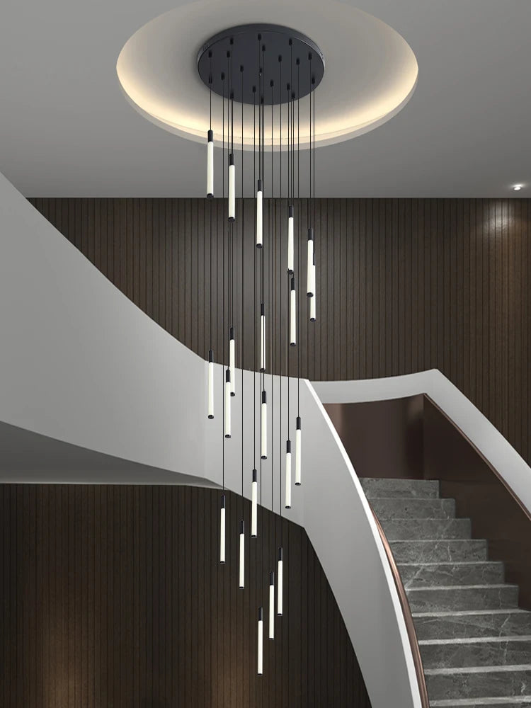 Modern Staircase Pendant Chandelier for High Ceilings