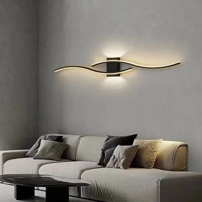 Modern LED Strip Wall Light TV Background Bedroom Living Room Lamp
