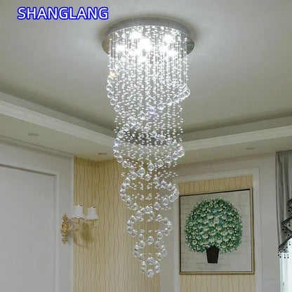Luxury LED Staircase Pendant Light for Modern Villas