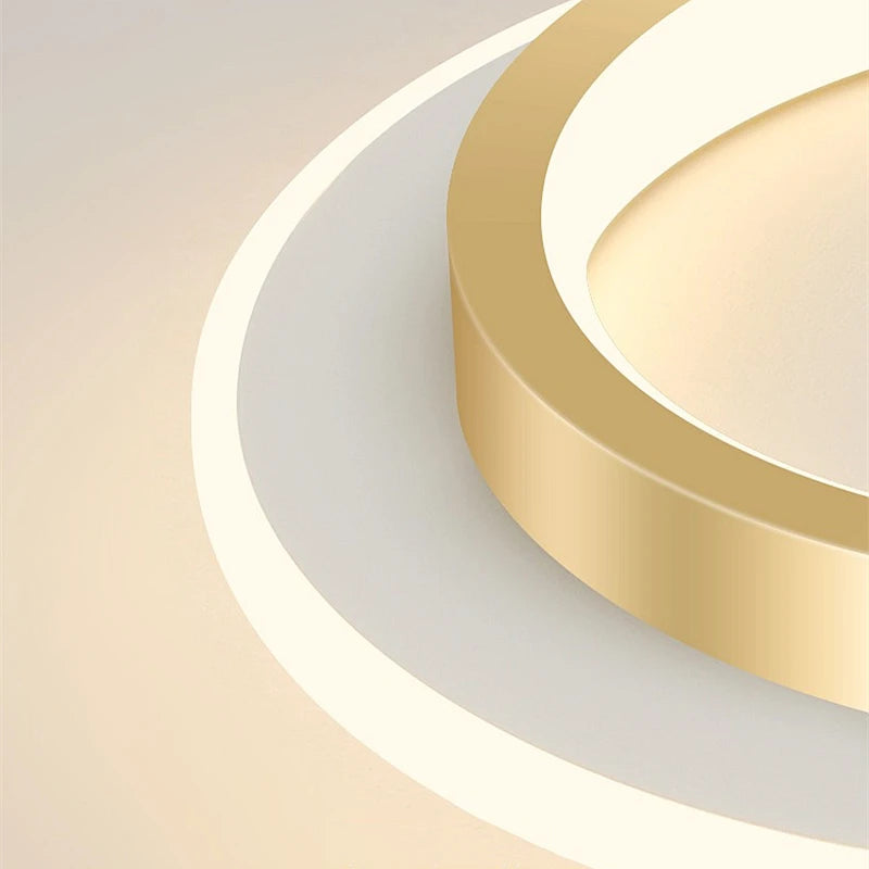 Nordic Gold LED Ceiling Light Modern Hallway Lighting