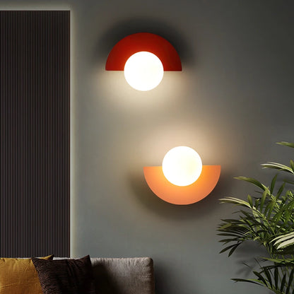 Modern Globe Wall Sconce for Bedrooms and Hallways