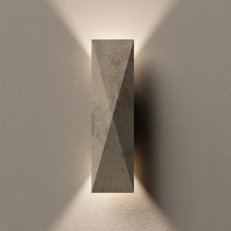 Japanese Travertine Stone Wall Light for Cozy Interiors