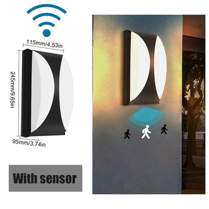 IP66 Motion Sensor Outdoor Wall Light for Porches