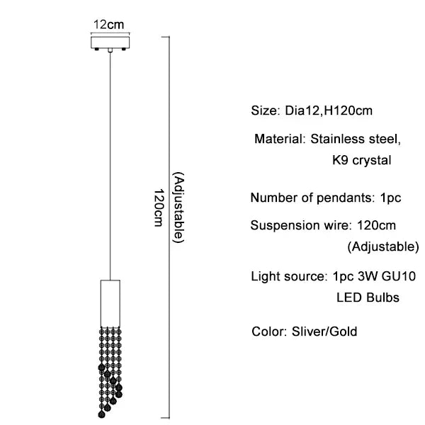 Luxury Crystal Staircase Chandelier for Grand Entrances