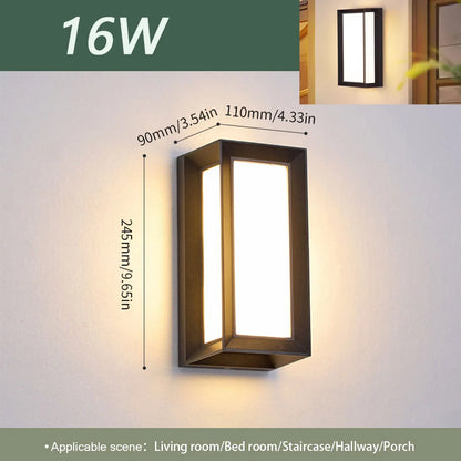 Motion Sensor Outdoor Wall Light with Waterproof Design