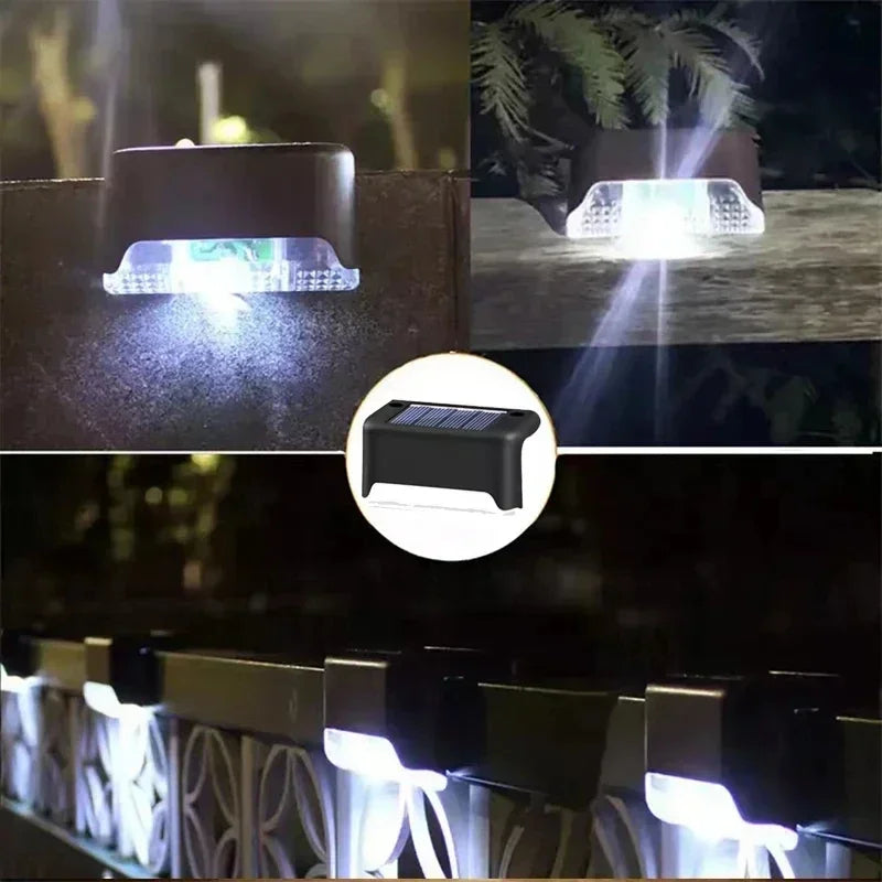 Solar LED Garden Step and Deck Lights Outdoor Patio Lighting