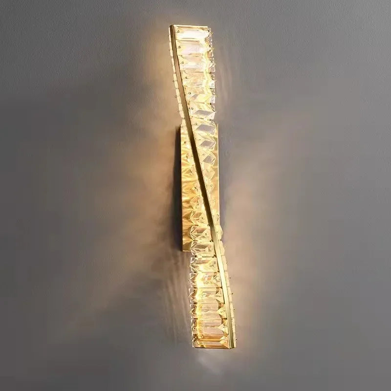 Luxury Crystal LED Wall Lamp for Hallways and Bedrooms