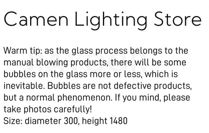 Modern Glass Floor Lamp – Elegant Decorative Lighting for Living Room