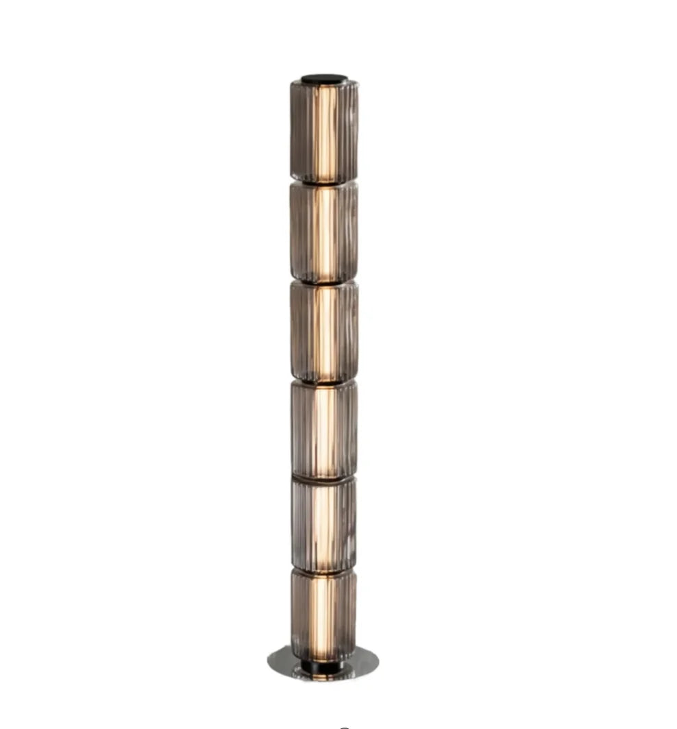 Nordic Glass Floor Lamp – Designer LED Standing Light for Home Decor