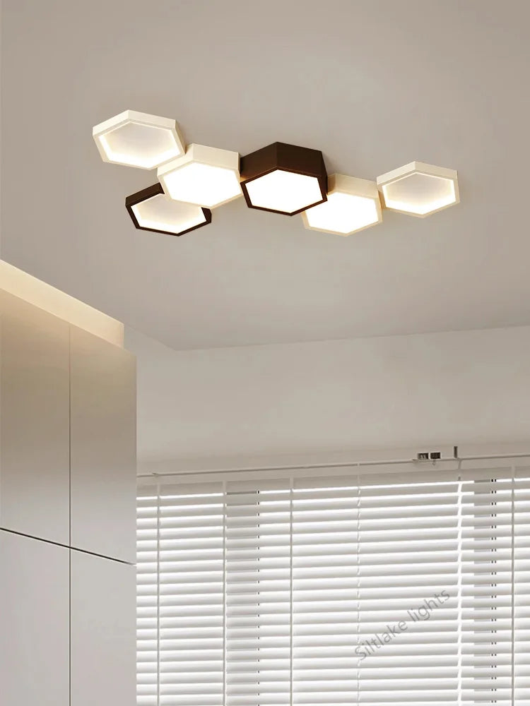 Honeycomb Ceiling Light for Modern Living Spaces