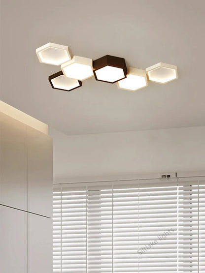 Honeycomb Ceiling Light for Modern Living Spaces