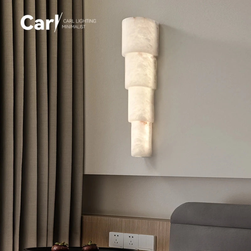 Luxury Marble Wall Lamp for Bedrooms and Hallways
