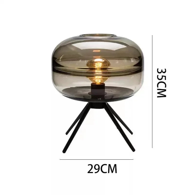 Nordic Glass Sphere Floor Lamp Modern LED Decorative Light