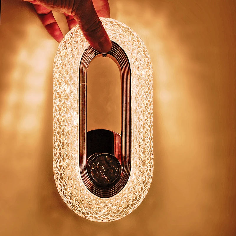Modern Nordic Wall Lamp Acrylic Bedroom Living Room Light