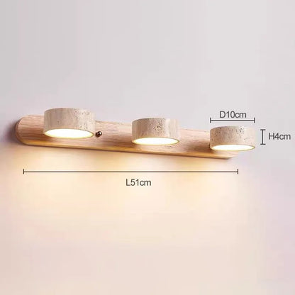 Travertine Duo Rotating Wall Light for Bathrooms