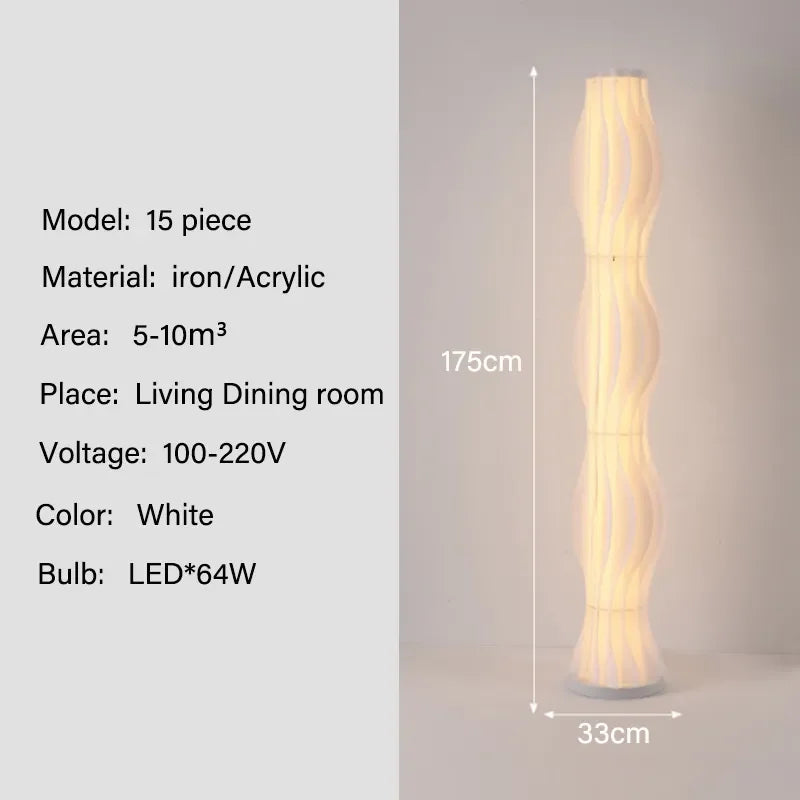Nordic Grass Skirt Floor Lamp for Bedroom Decor