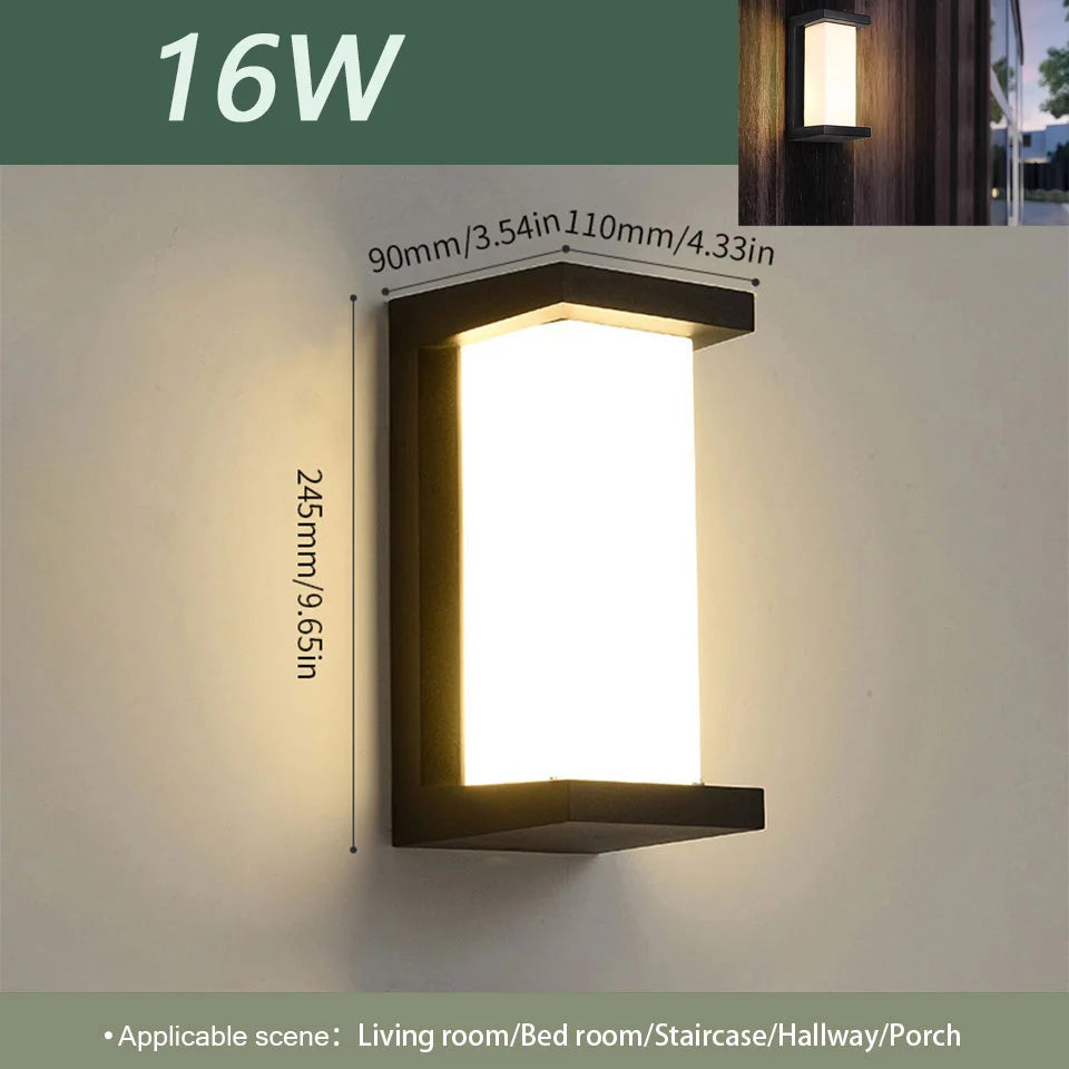 Motion Sensor Outdoor Wall Light with Waterproof Design