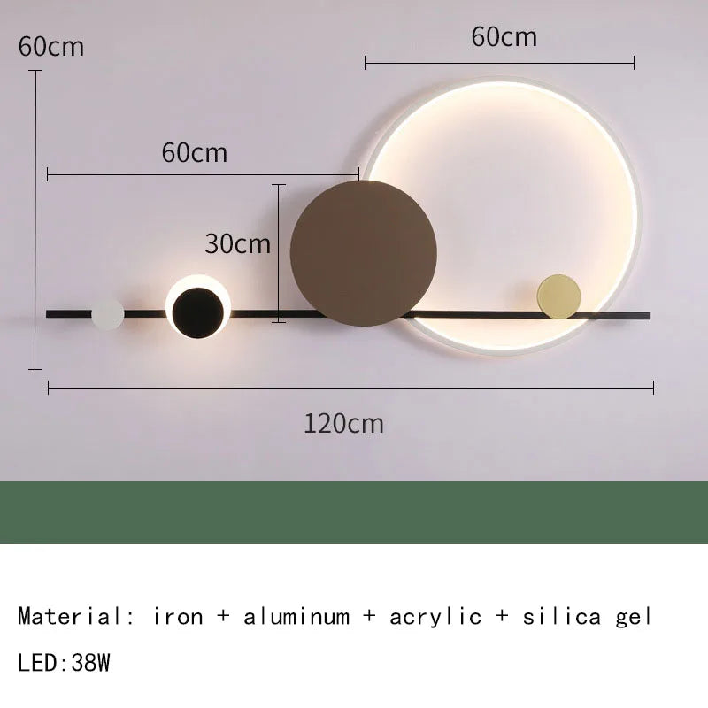 Modern Nordic LED Wall Lamp for Bedrooms and Living Rooms