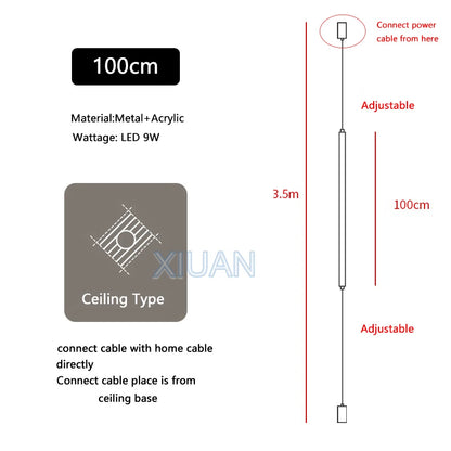 Modern LED Floor Lamp – Sleek Black Acrylic Light for Living Room & Bedroom