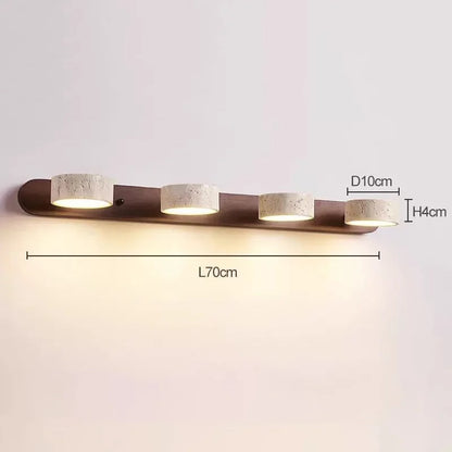 Travertine Duo Rotating Wall Light for Bathrooms