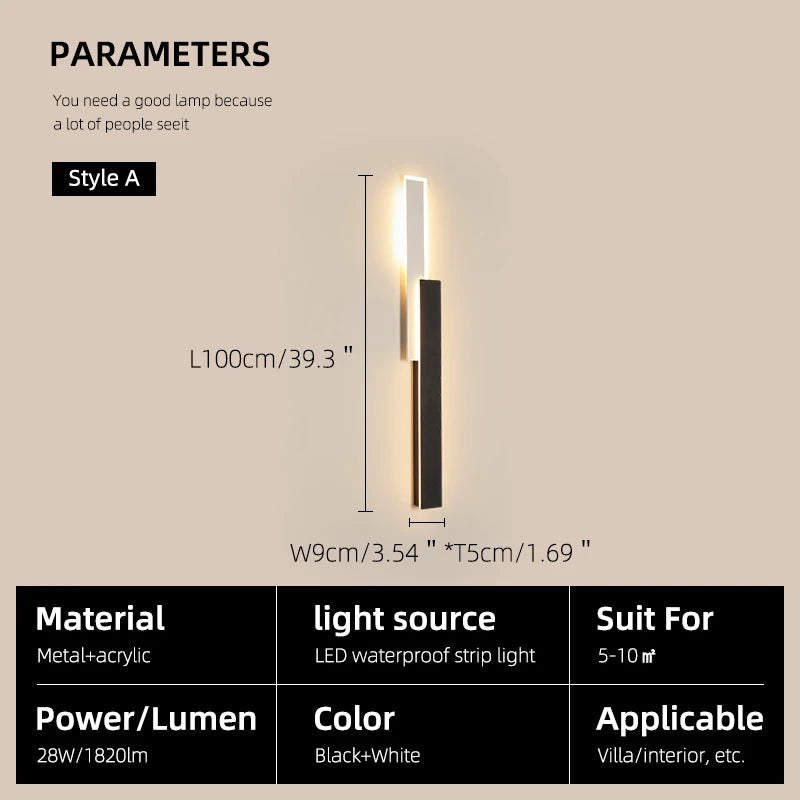 Dimmable Outdoor LED Wall Sconce for Gardens