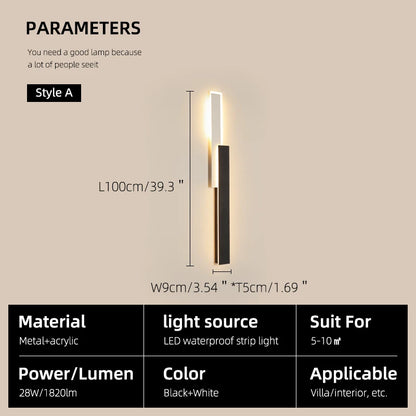Dimmable Outdoor LED Wall Sconce for Gardens