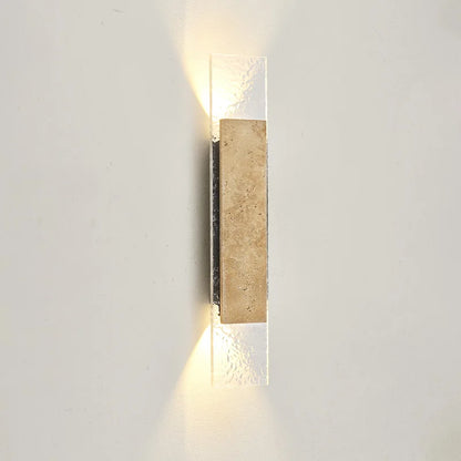 Natural Stone Outdoor LED Wall Sconce for Modern Homes