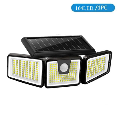 Triple-Head Solar Motion Sensor Security Light