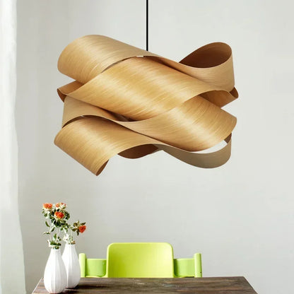 Wooden Pendant Lamp Southeast Asian Bedroom Restaurant Light