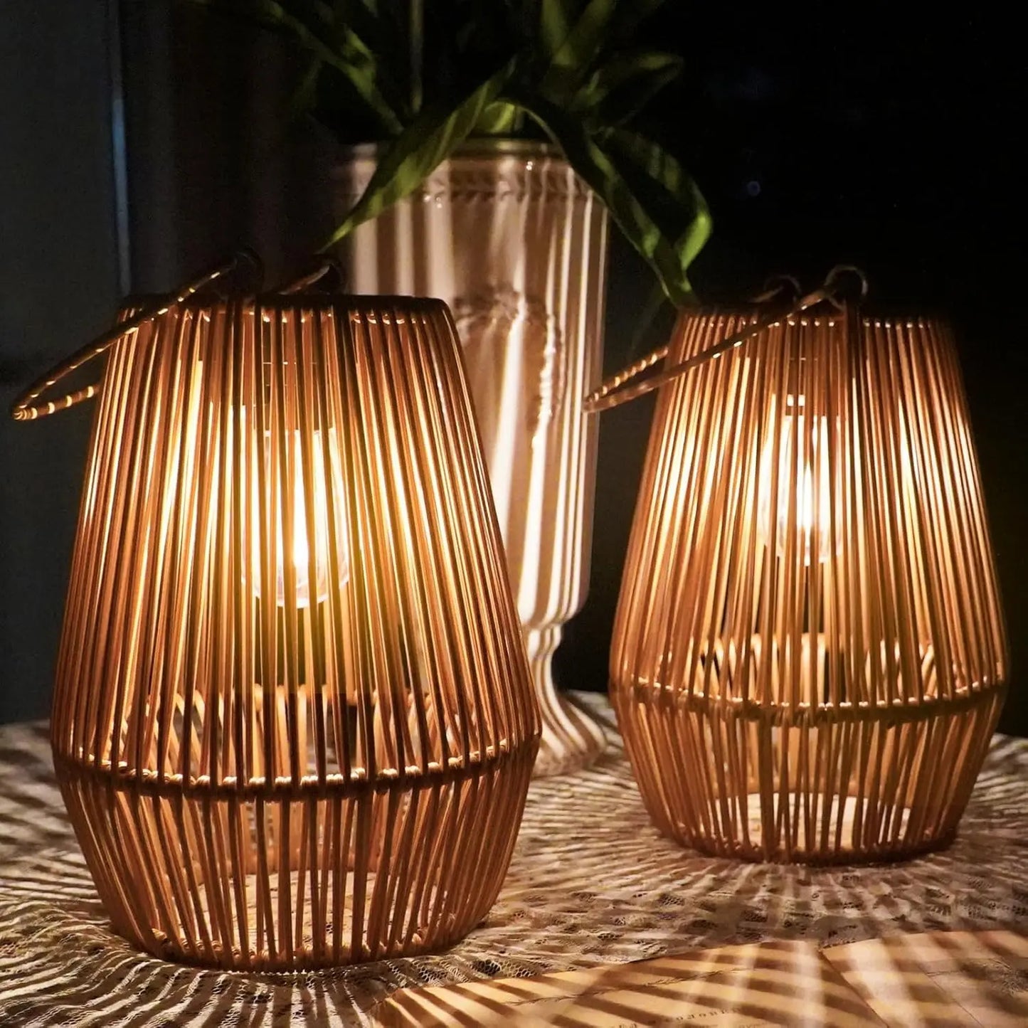 Solar Hanging Lanterns for Patio and Garden Decor