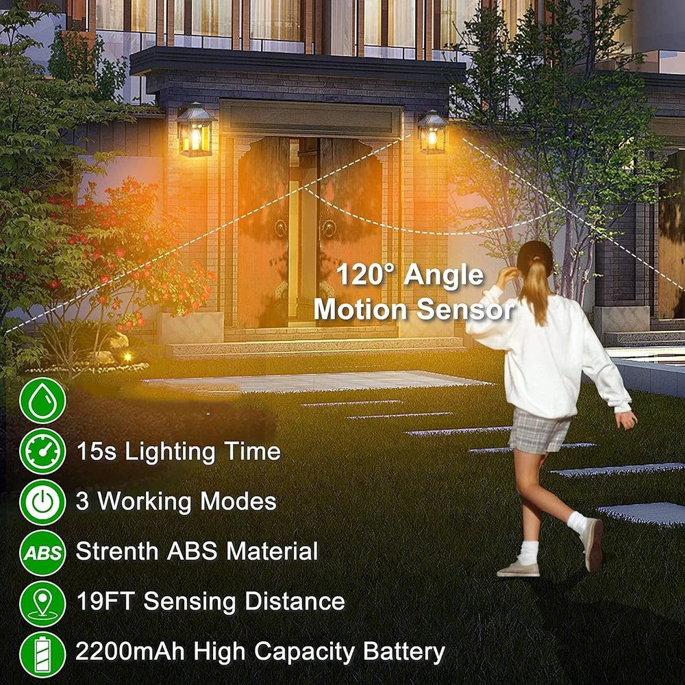 Solar Motion Sensor Wall Lanterns for Outdoor Security