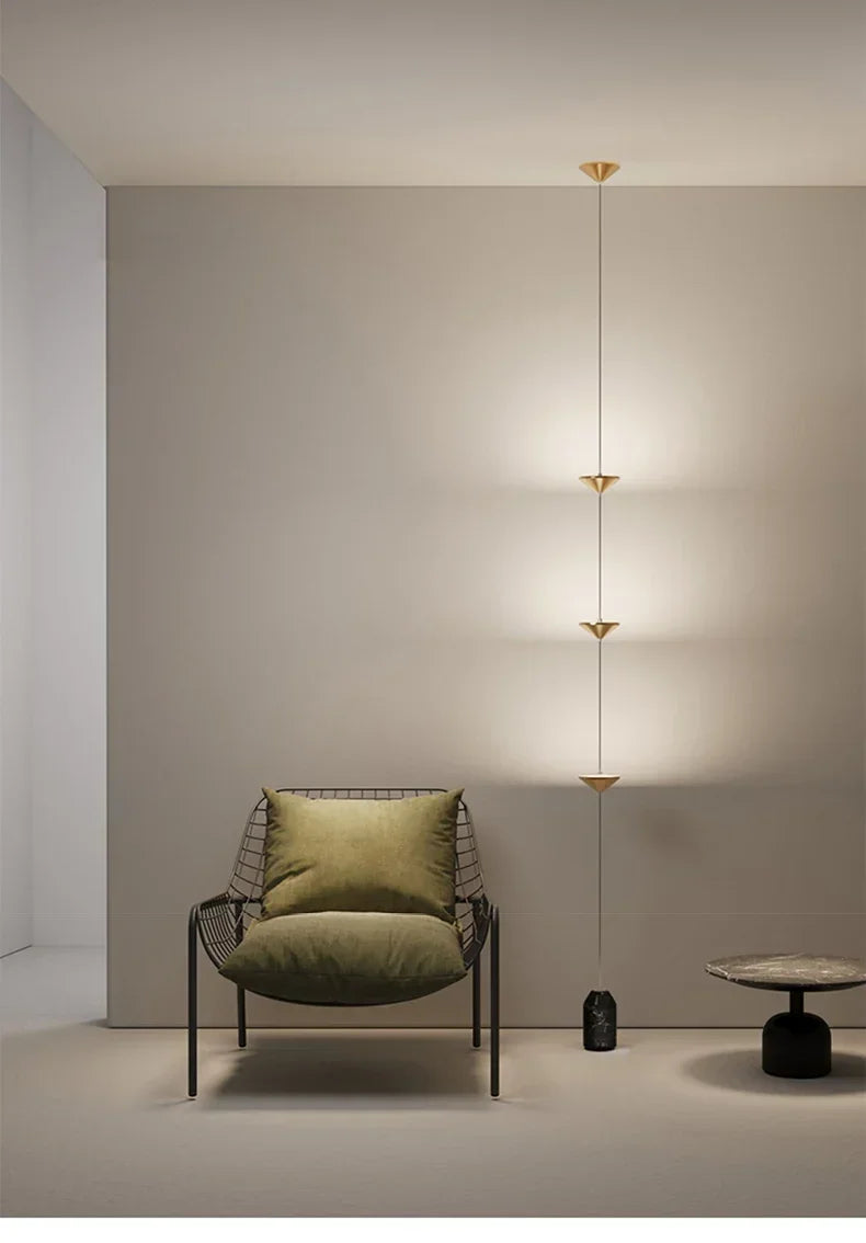 Luxury Minimalist Floor Lamp – Modern Black Ambient Lighting for Living Room