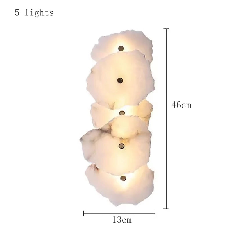 Luxury Marble Stone Wall Lamp for Modern Interiors