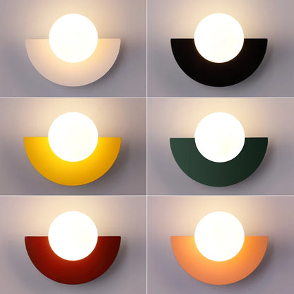Modern Globe Wall Sconce for Bedrooms and Hallways