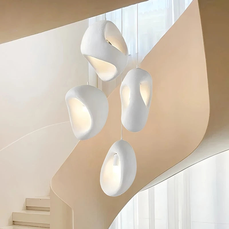 Wabi Sabi Pendant Chandelier for Staircase Lighting